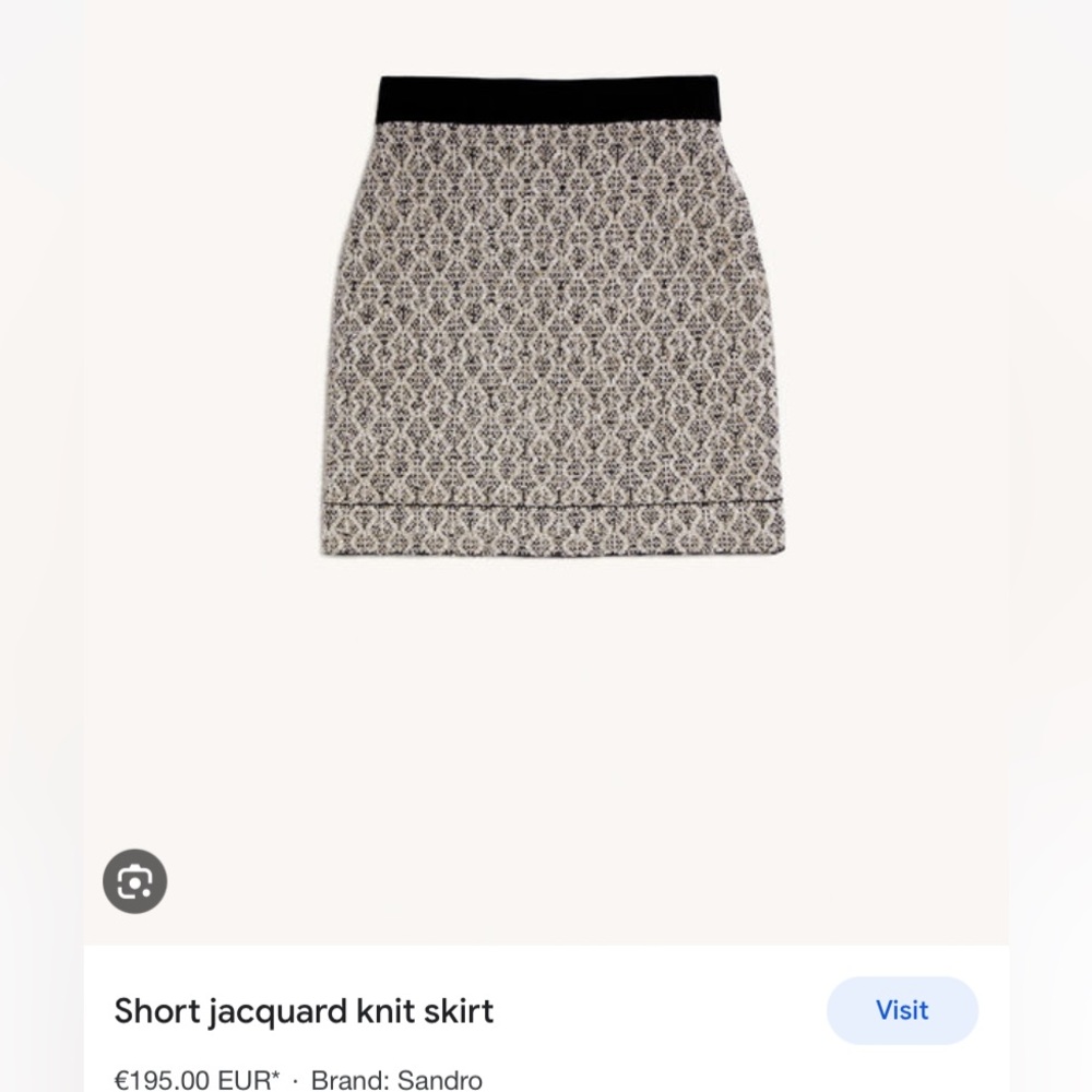 NWT Sandro Tweed Skirt - Picture 5 of 8